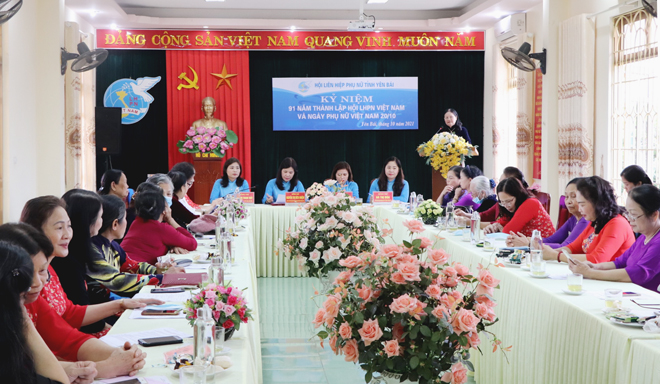 Hội LHPN tỉnh tổ chức kỷ niệm 91 năm Ngày thành lập Hội LHPN Việt Nam và Ngày Phụ nữ Việt Nam 20/10.